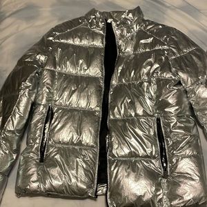 Metallic Bomber Jacket